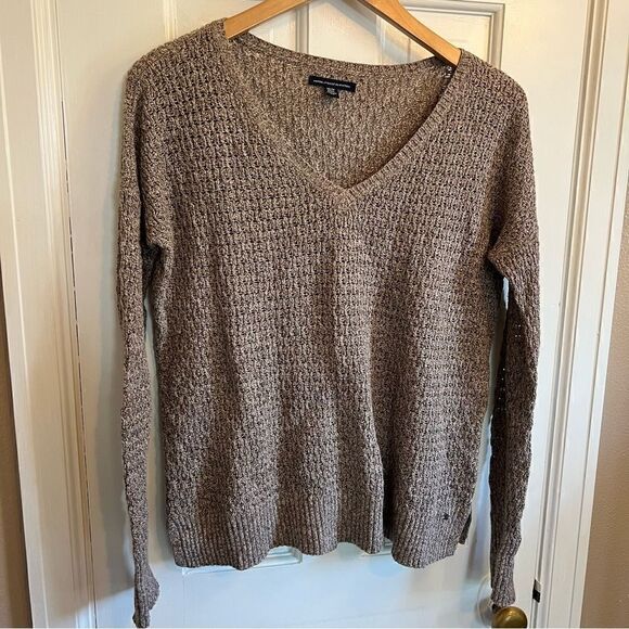🦅 American Eagle tan knit sweater - Picture 5 of 7